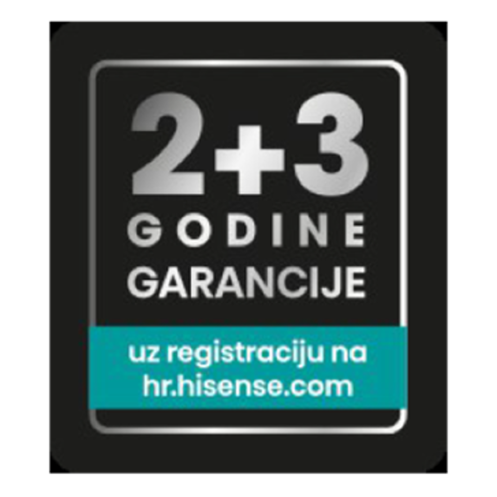2 + 3 godine jamstva na Hisense bijelu tehniku, klima uređaje i televizore