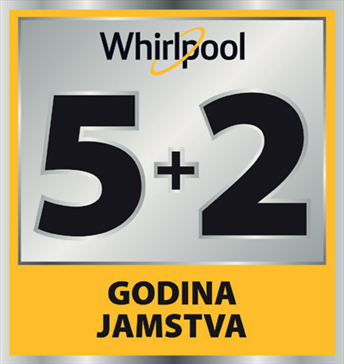 5+2 godine jamstva na Whirlpool ugradbenu tehniku