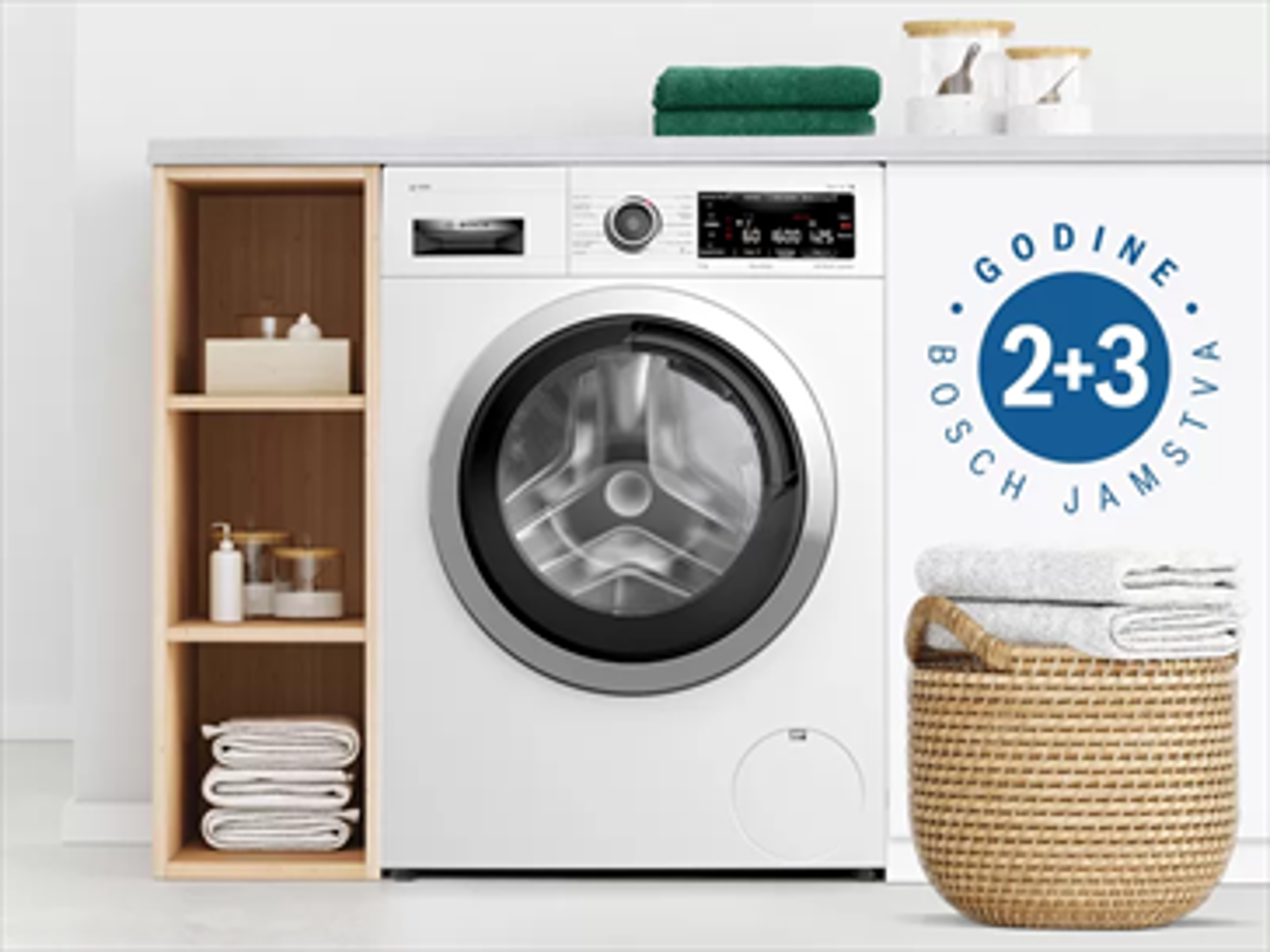 Dodatne 3 godine jamstva za Bosch perilice rublja i perilice-sušilice rublja