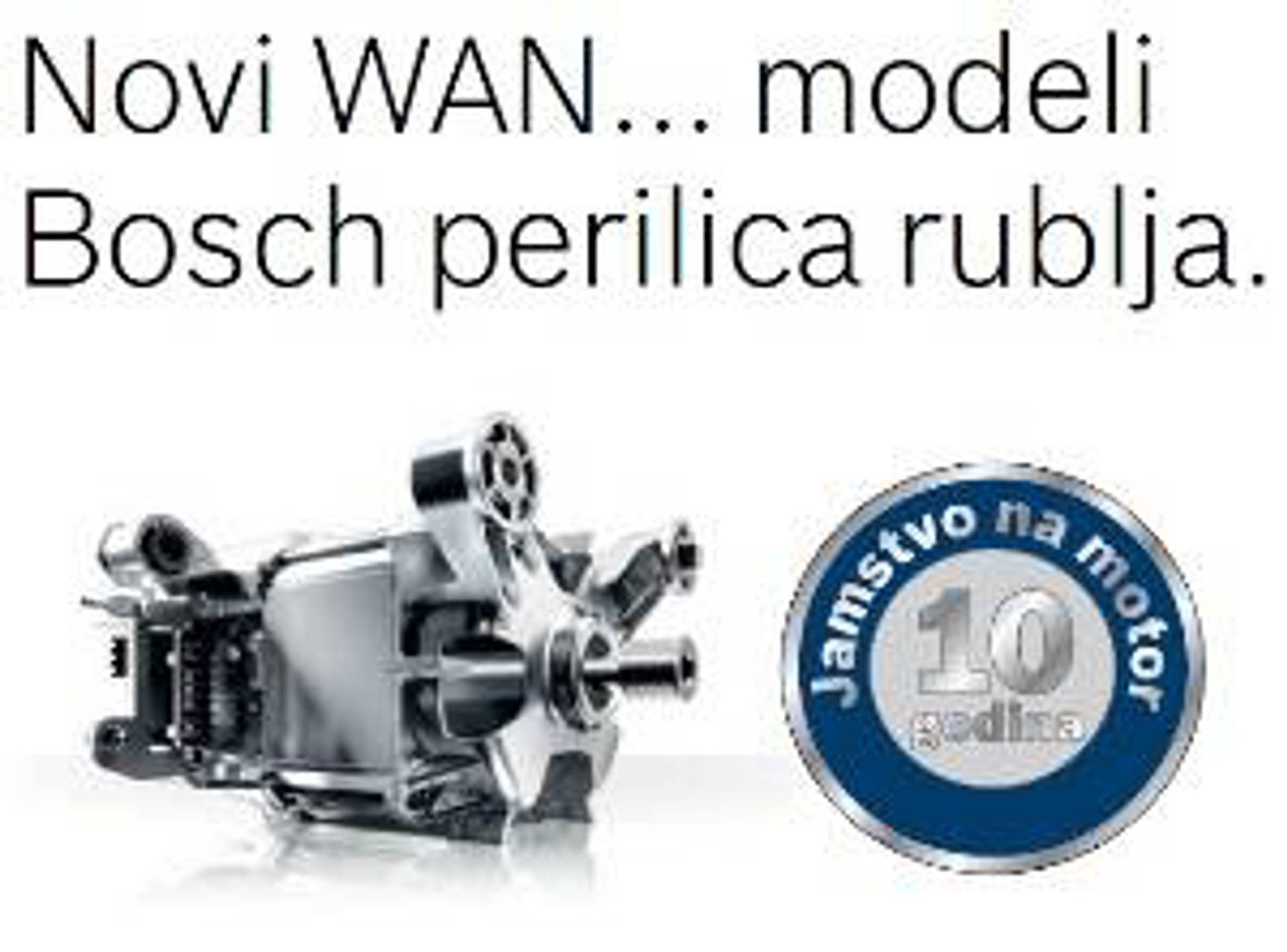 Novi modeli Bosch perilica rublja
