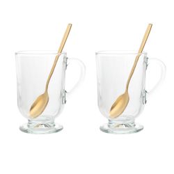 Altom Design čaše + žličice za kavu i čaj Werona 310 ml - 0103003314