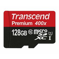 Memorijska kartica Transcend SD MICRO 128GB HC Class10 + SD