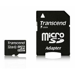Memorijska kartica Transcend SD MICRO 32GB HC Class10 + SD a