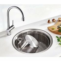 Sudoper Blanco BlancoRondosol IF Inox 18/10 514647